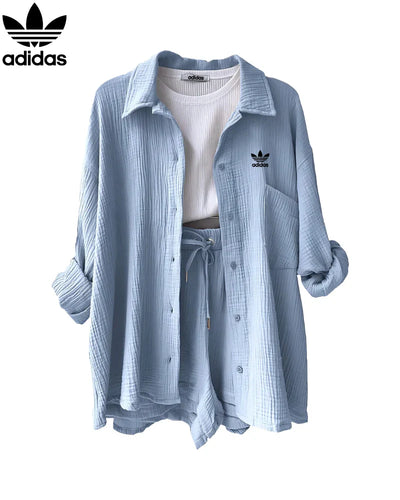 Casual Breeze Linen Shirt & Shorts Set