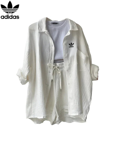 Casual Breeze Linen Shirt & Shorts Set