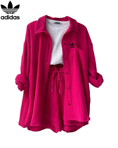 Casual Breeze Linen Shirt & Shorts Set