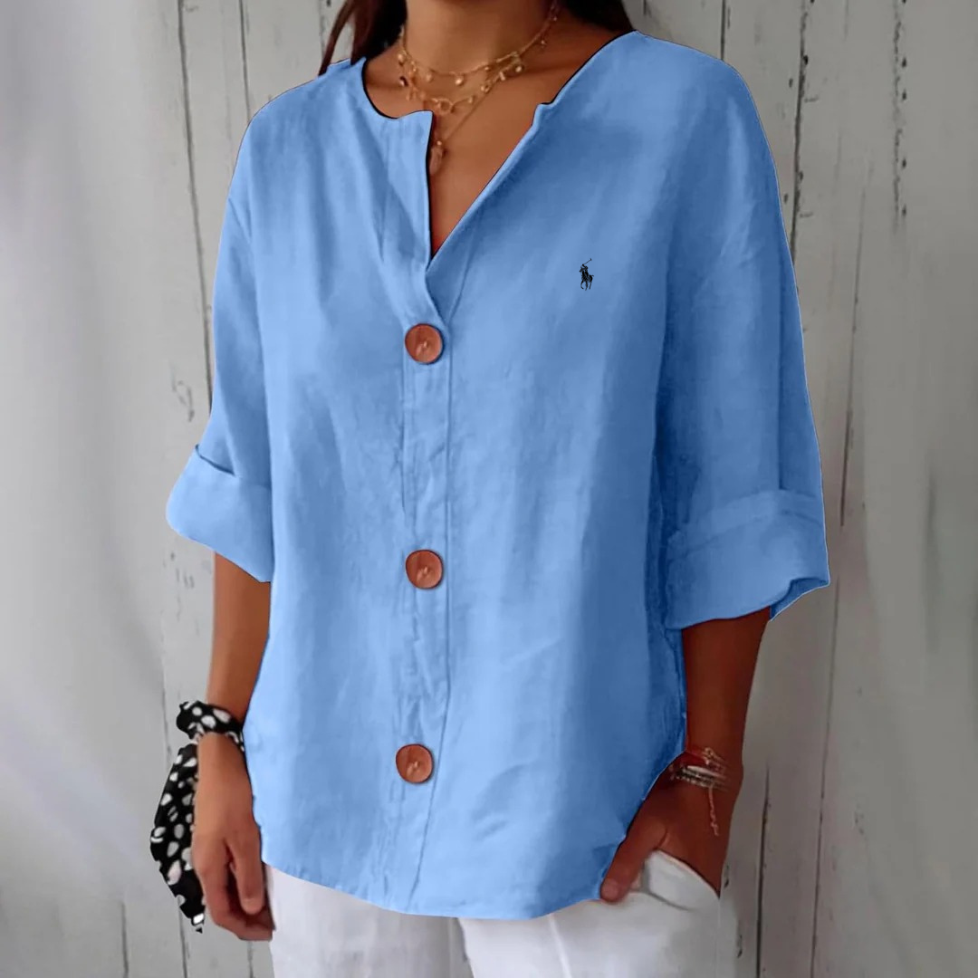Blusa Casual de Lino RL