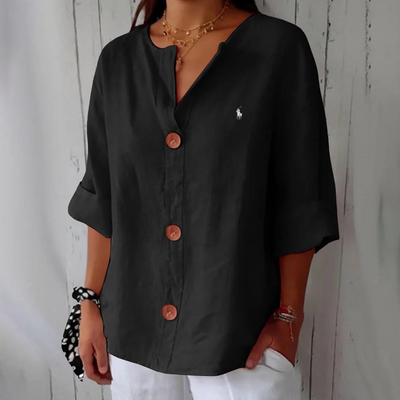 Blusa Casual de Lino RL