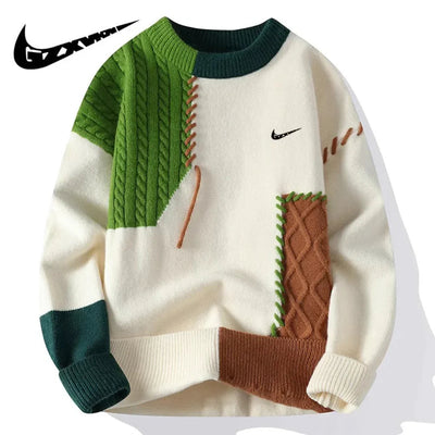 Nike – Patchwork Knit Sweater