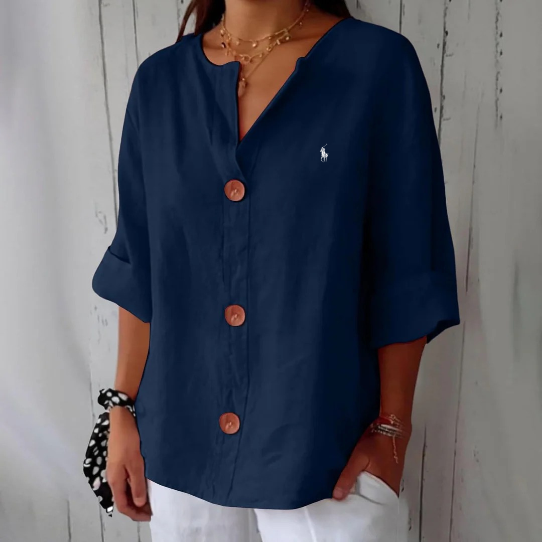 Blusa Casual de Lino RL