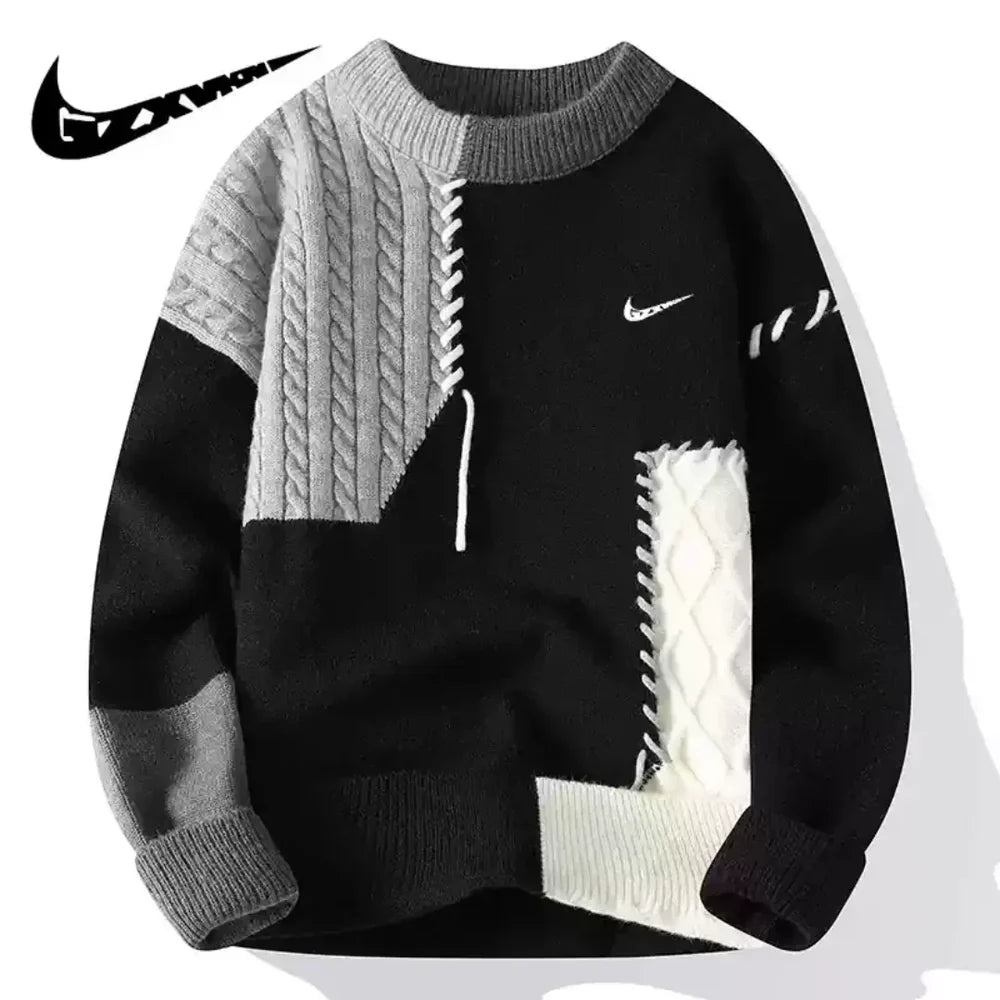 Nike – Patchwork Knit Sweater
