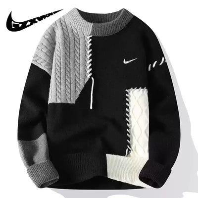 Nike – Patchwork Knit Sweater