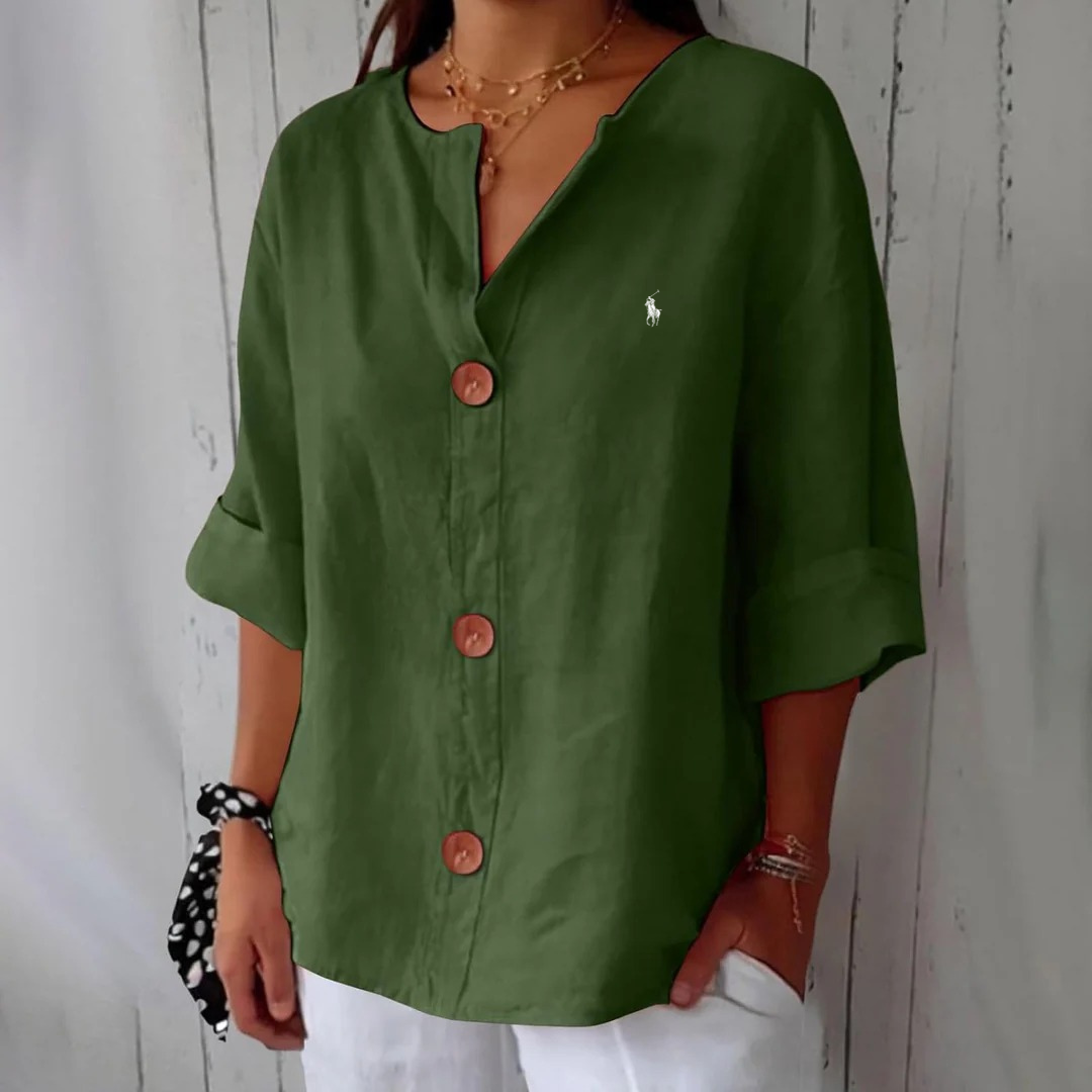 Blusa Casual de Lino RL