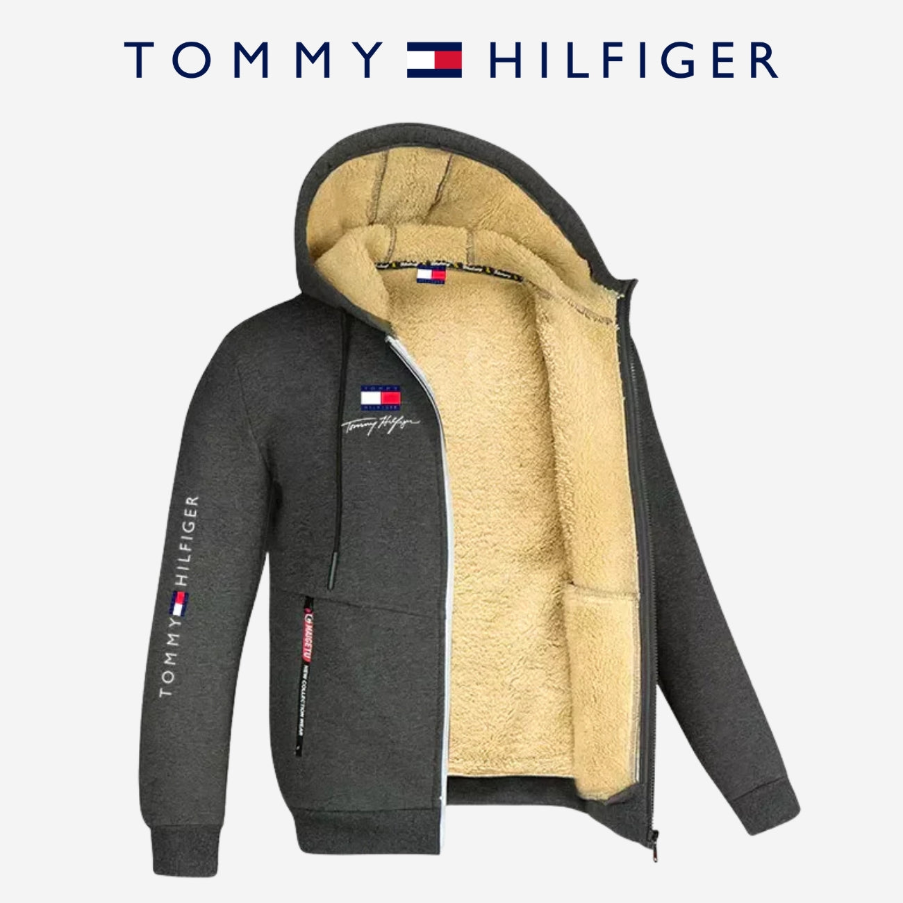 Fleece Lined Zip Hoodie