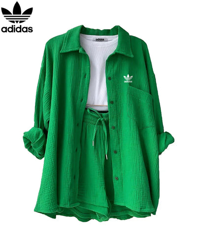 Casual Breeze Linen Shirt & Shorts Set