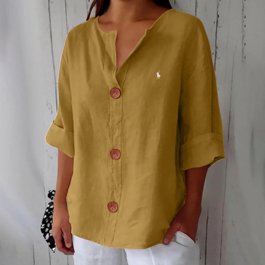 Blusa Casual de Lino RL