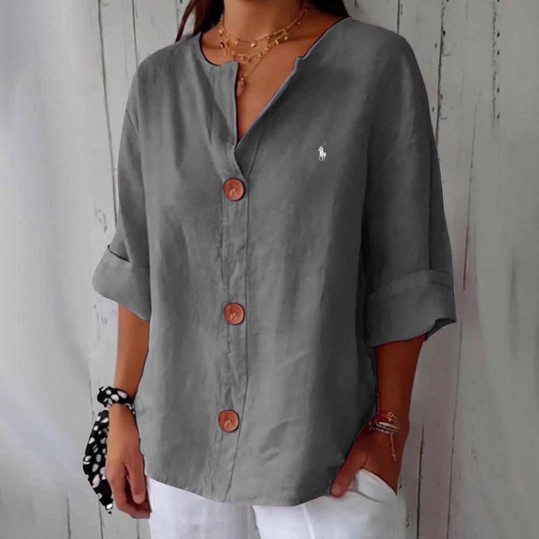 Blusa Casual de Lino RL