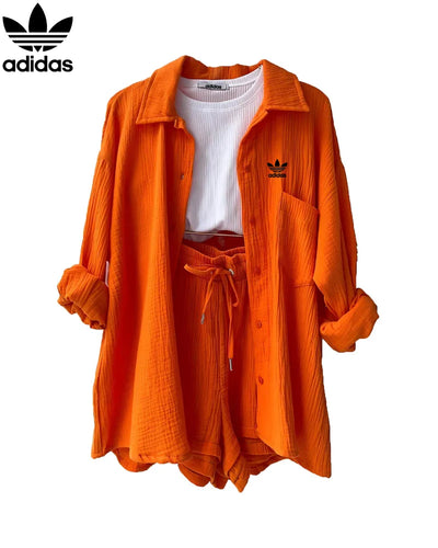 Casual Breeze Linen Shirt & Shorts Set