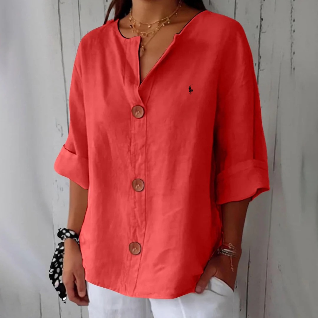Blusa Casual de Lino RL