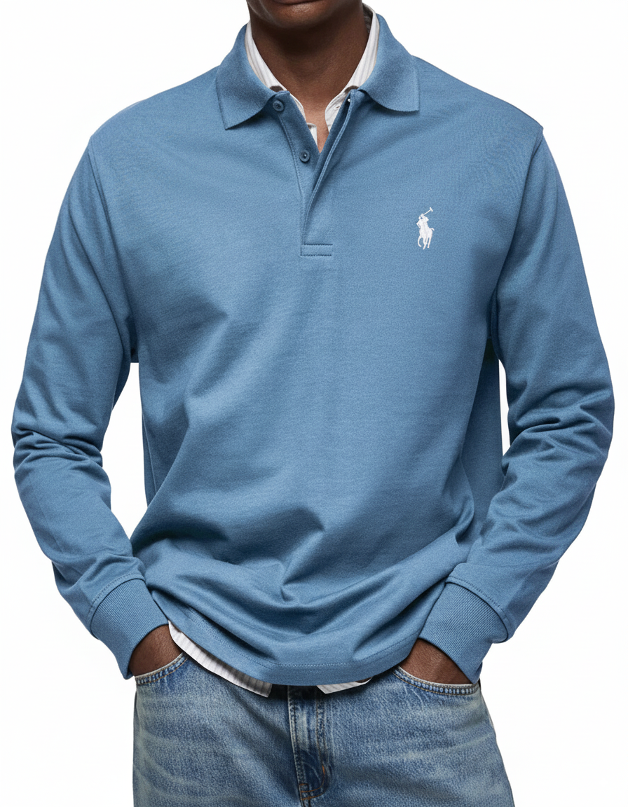 RL®  LUXURY LONG-SLEEVED POLO SHIRT