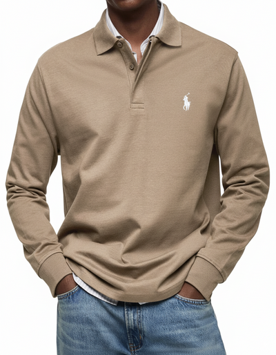 RL®  LUXURY LONG-SLEEVED POLO SHIRT