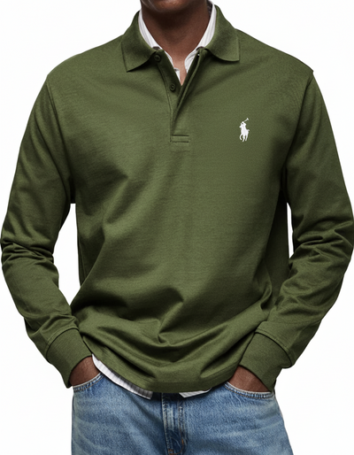 RL®  LUXURY LONG-SLEEVED POLO SHIRT