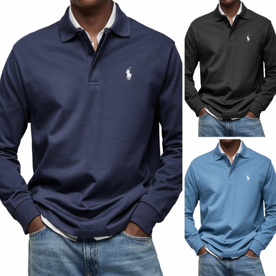 RL®  LUXURY LONG-SLEEVED POLO SHIRT
