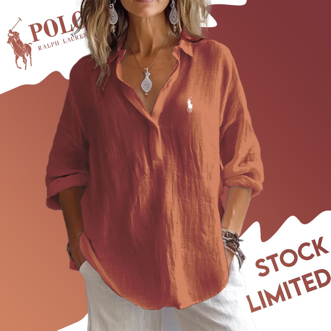 Camisa de lino RL™ para mujer